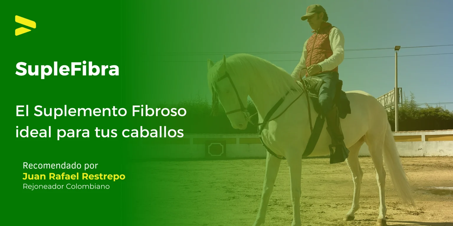 Mega Forza, SupleFibra, suplemento económico para caballos. Recomendado por Juan Rafael Restrepo, Rejoneador colombiano